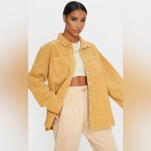Pretty Little Thing Corduroy Button Down Shirt